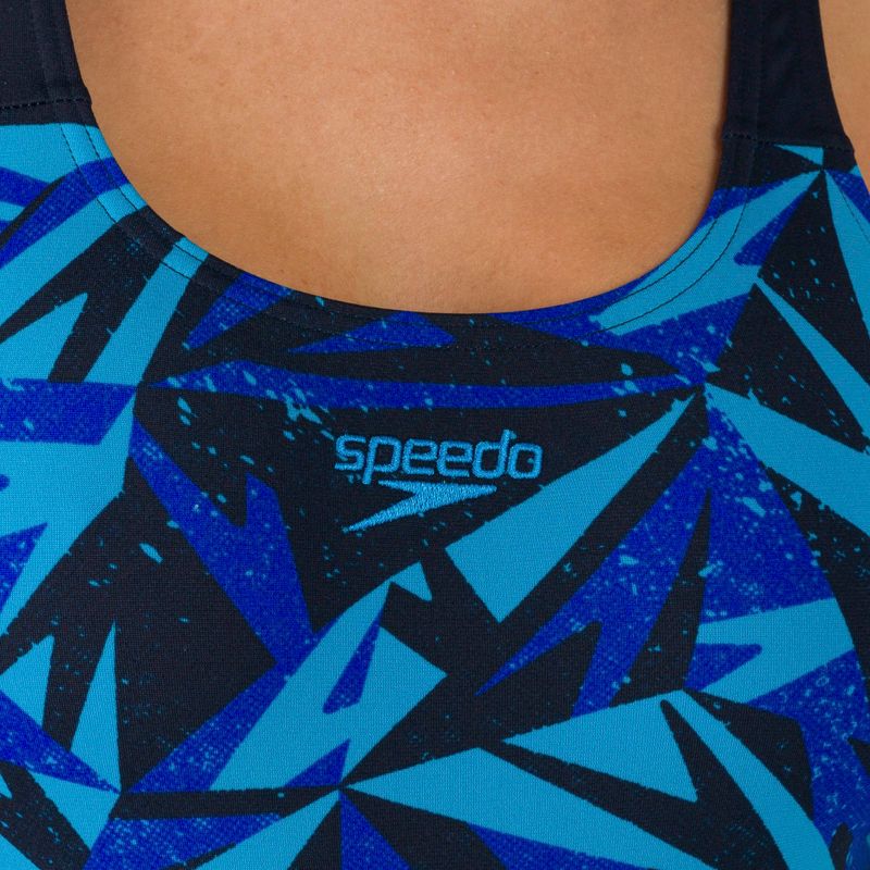 Speedo Hyperboom Placement Muscleback moteriškas vientisas maudymosi kostiumėlis juodas 68-08694G719 4