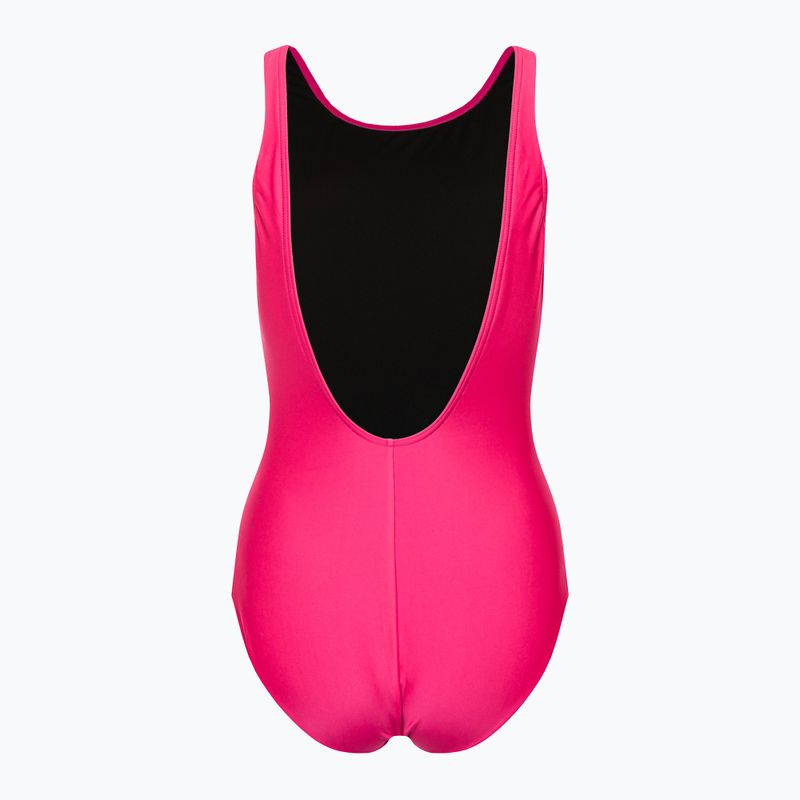 Speedo moteriškas vientisas maudymosi kostiumėlis Logo Deep U-Back pink 68-12369A657 2