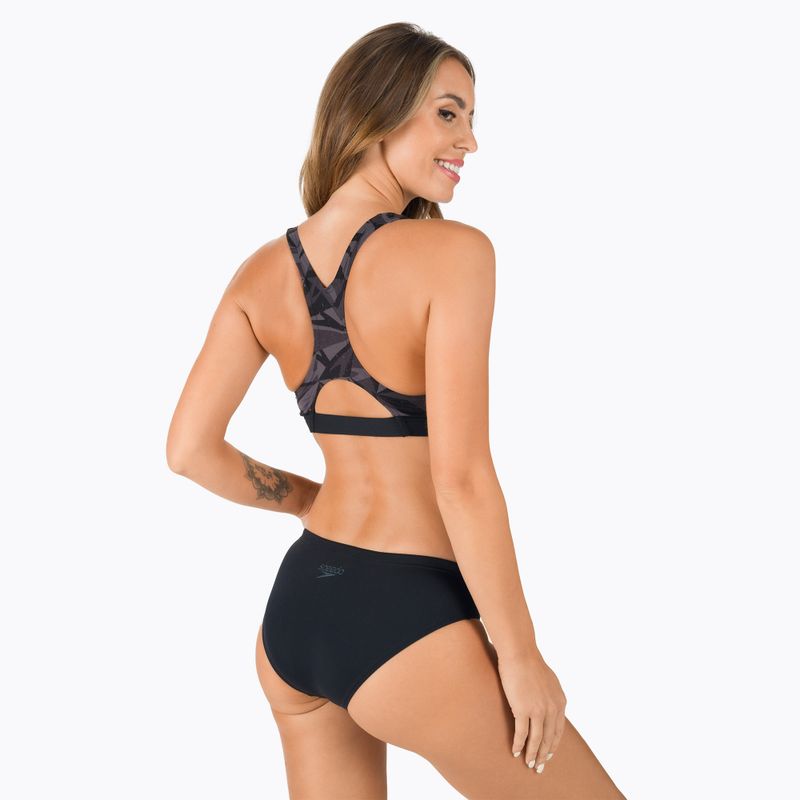 Speedo Hyperboom Bikini moteriškas dviejų dalių maudymosi kostiumėlis juodas 68-13469G718 3