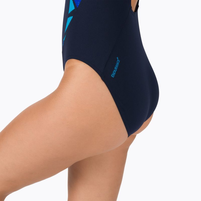 Speedo moteriškas vientisas maudymosi kostiumėlis Hyperboom Splice Muscleback navy blue 68-13470G719 6