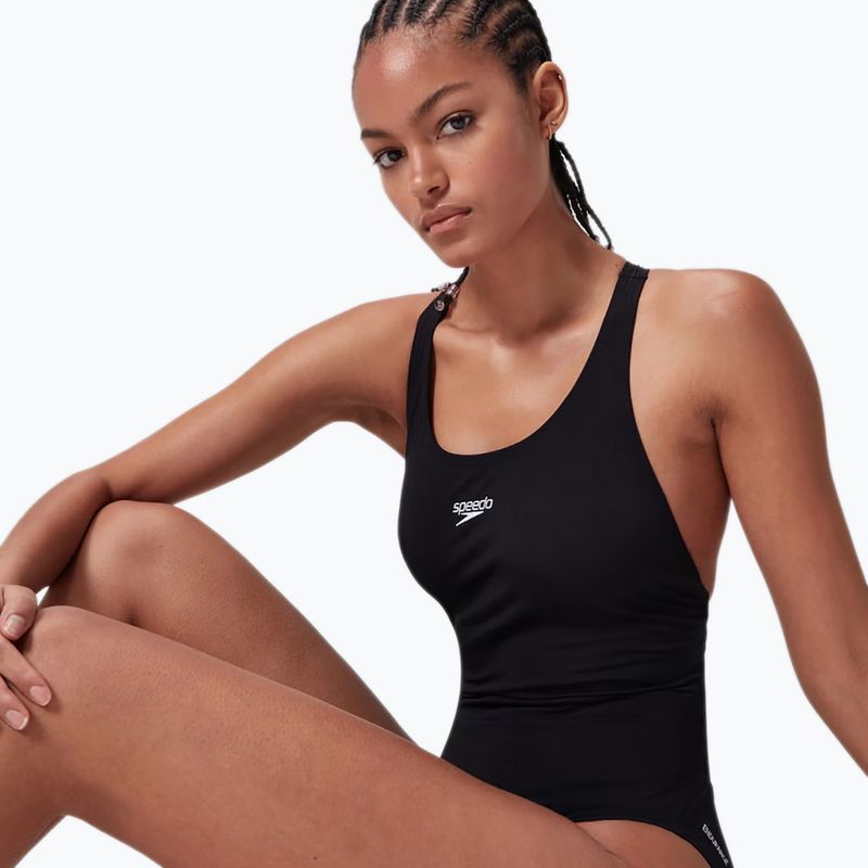 Moteriškas vientisas plaukimo kostiumėlis Speedo Endurance+ Power black 9