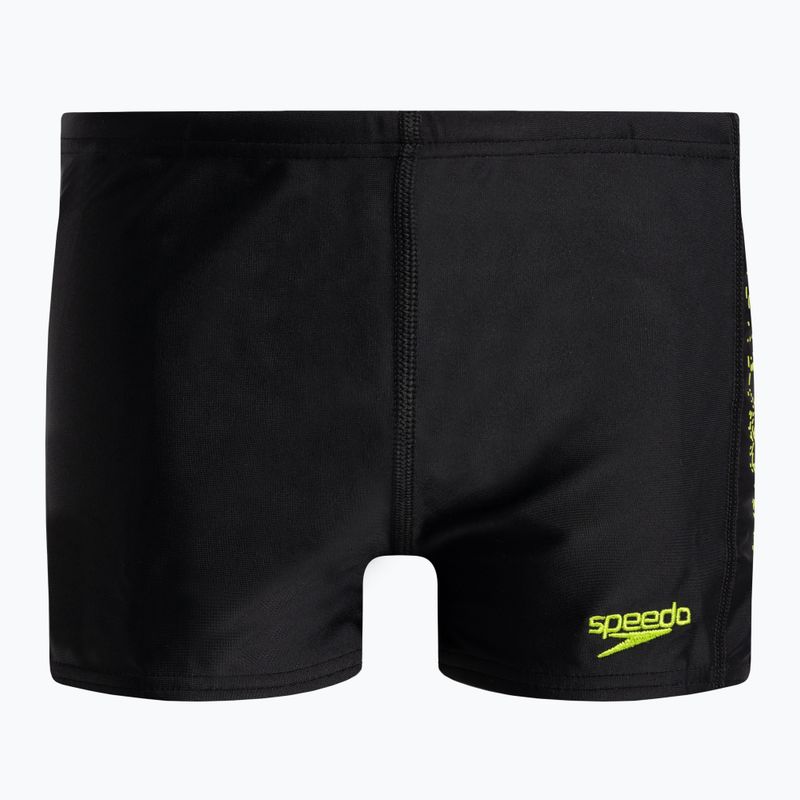 Speedo Plastisol Placement vaikiškos maudymosi kelnės juodos 68-09530G690
