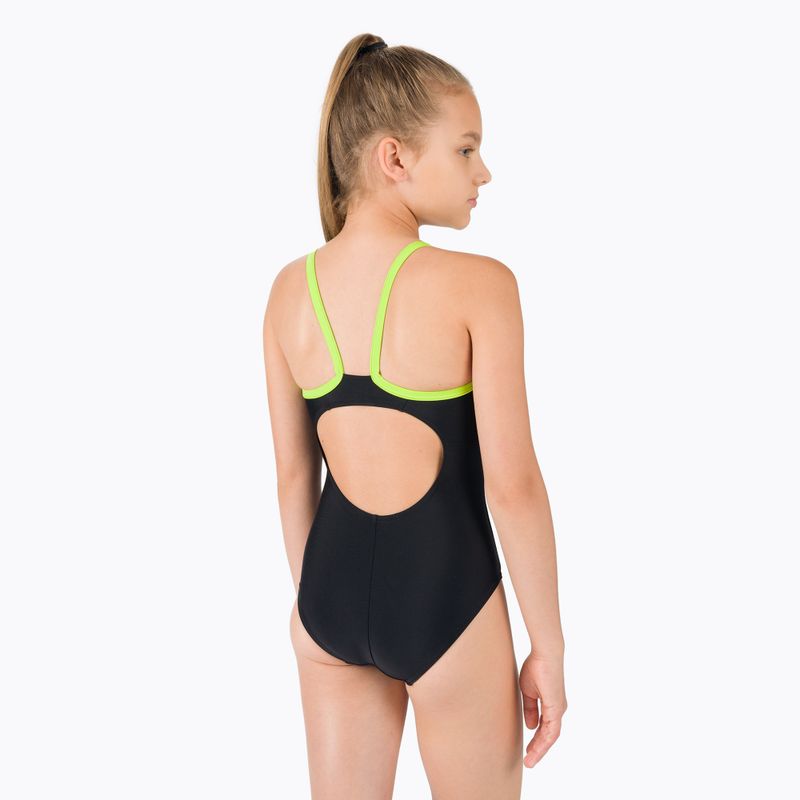 Speedo Boom Logo Thinstrap Muscleback vaikiškas vientisas maudymosi kostiumėlis juodas 68-09533G717 3