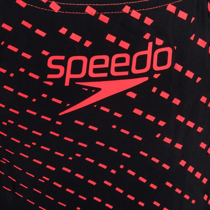 Speedo Medley Logo Medalist vaikiškas vientisas maudymosi kostiumėlis juodas 8-13458G683 3