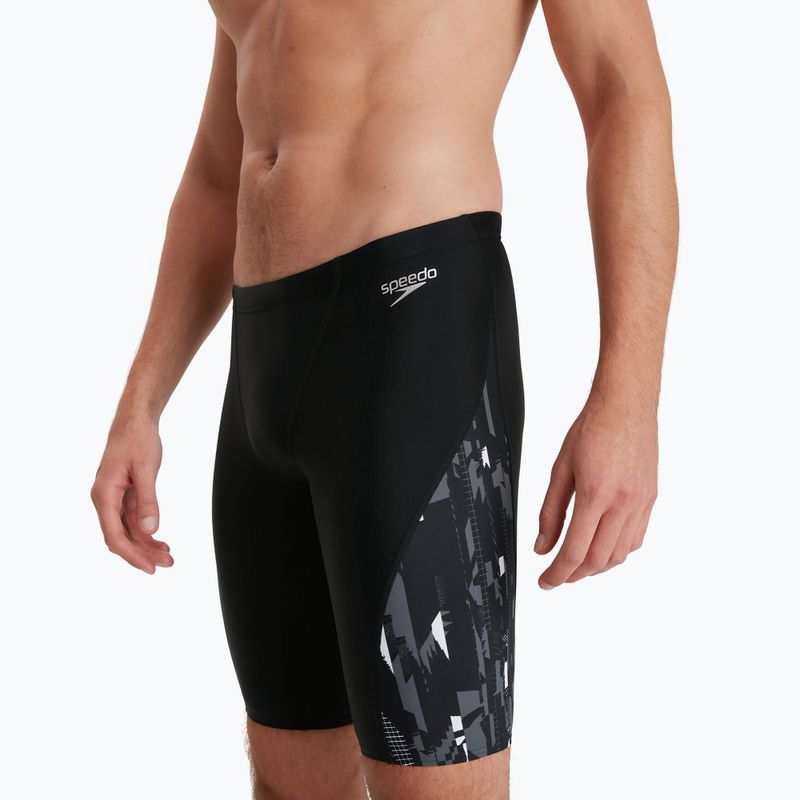 Vyriški Speedo Allover V-Cut maudymosi marškinėliai black 68-113679177 2