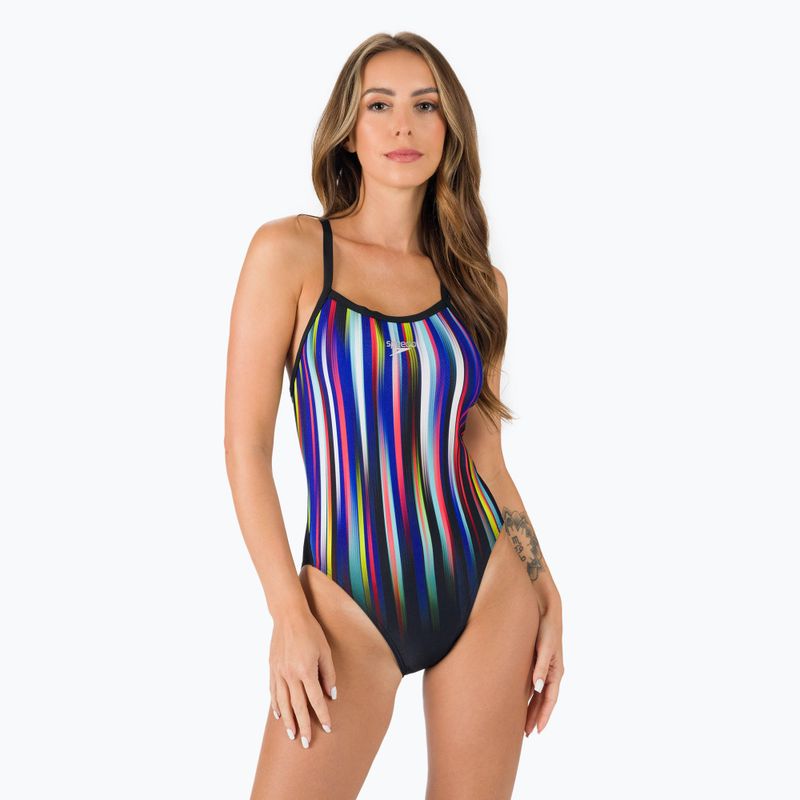 Speedo Placement Digi Turnback moteriškas vientisas maudymosi kostiumėlis 68-11716G630 4