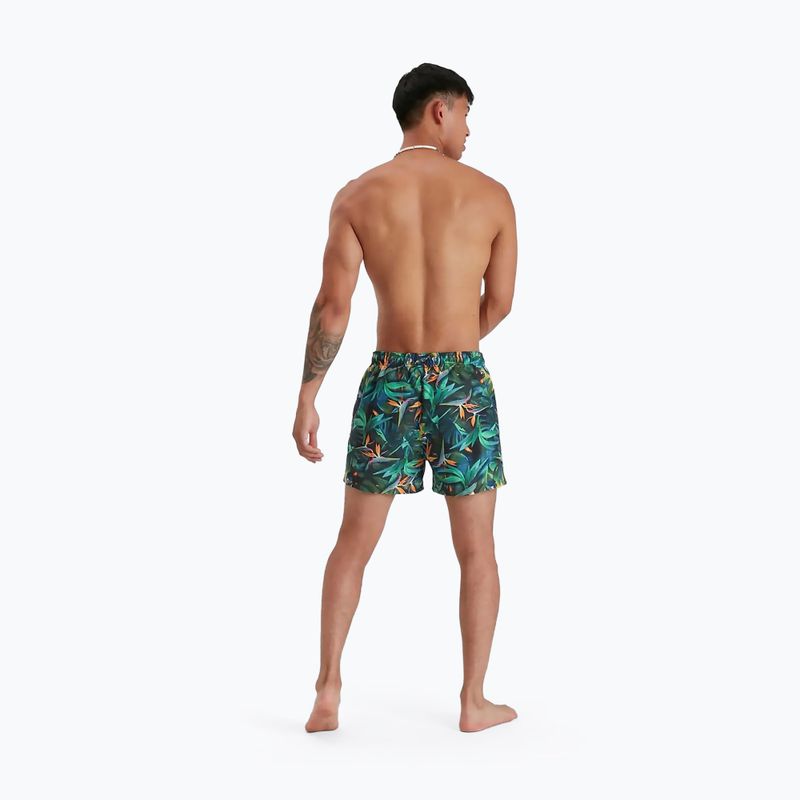 Vyriški "Speedo" skaitmeniniai spausdinti laisvalaikio 14" plaukimo šortai žali 68-13454G676 3
