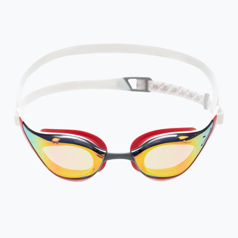 Speedo Fastskin Pure Focus Mirror plaukimo akiniai balti/fenix red/usa charcoal 68-11778H224 2
