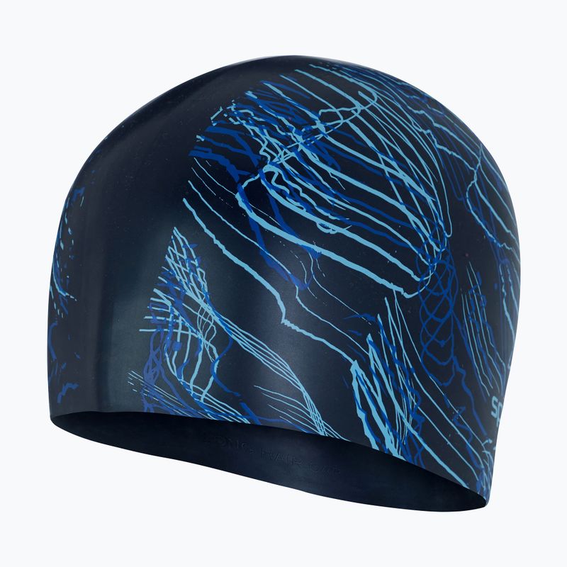 Speedo ilgaplaukė margaspalvė plaukimo kepuraitė 68-11306 3