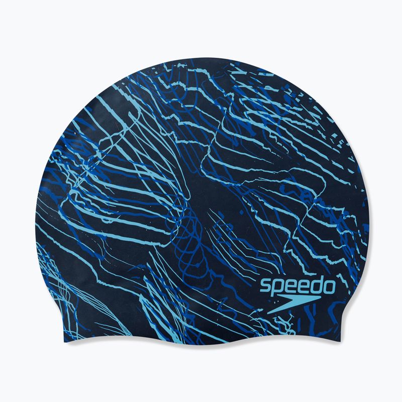 Speedo ilgaplaukė margaspalvė plaukimo kepuraitė 68-11306 4