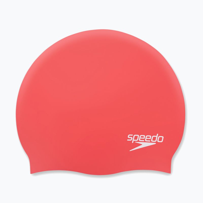 Speedo paprastoji silikoninė plaukimo kepurė raudona 68-70984 4