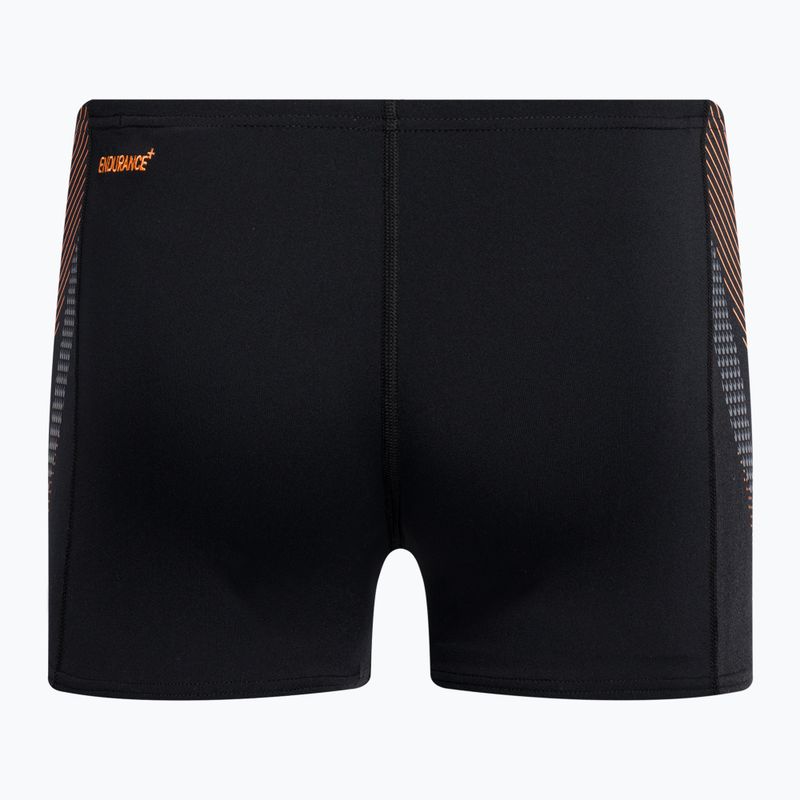 Vyriški Speedo Tech Panel Black/Papaya Punch/Usa Charcoal maudymosi bokseriai 68-04510H054 2