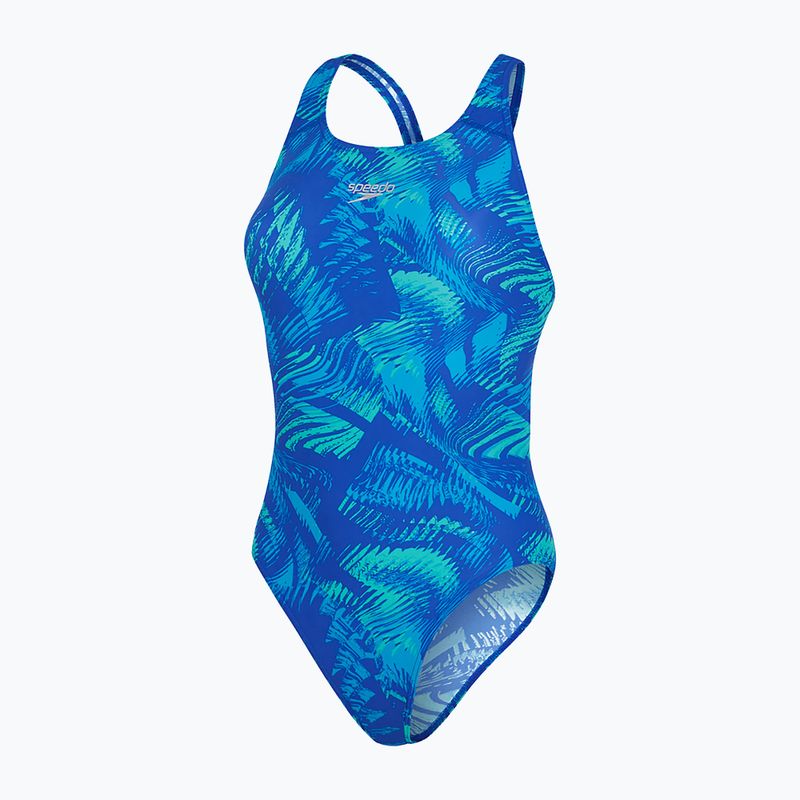 Speedo moteriškas vientisas maudymosi kostiumėlis Allover Powerback blue 68-06187 4