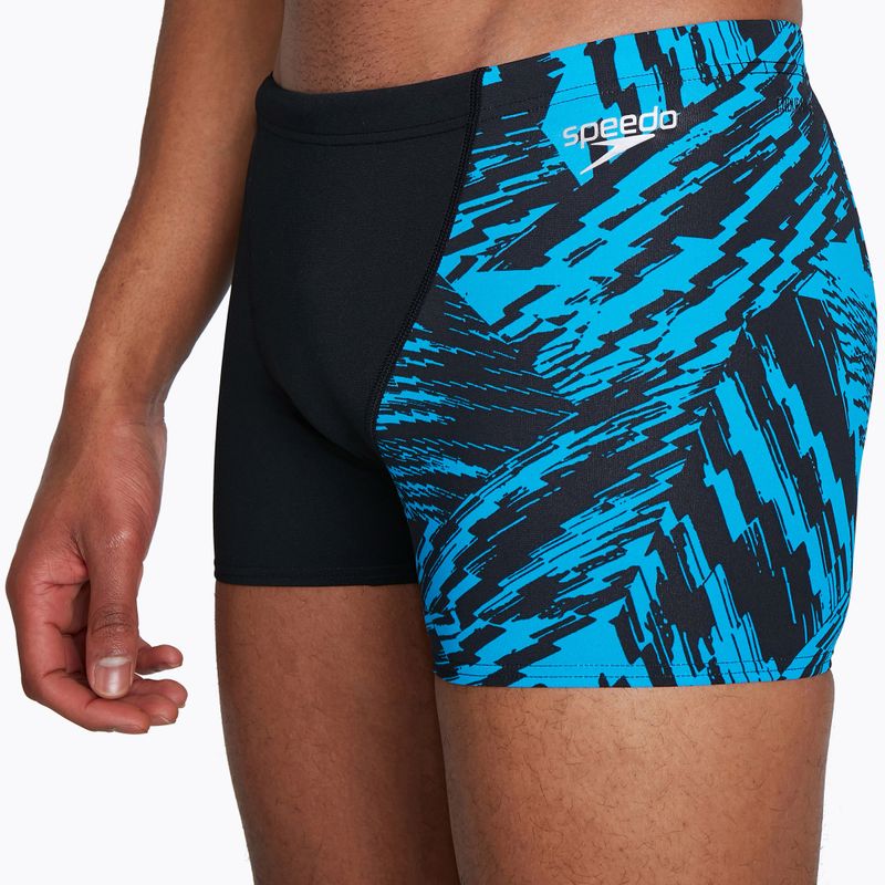 Vyriški Speedo Allover V-Cut Aquushort maudymosi bokseriai D812 black 68-09734D812 4