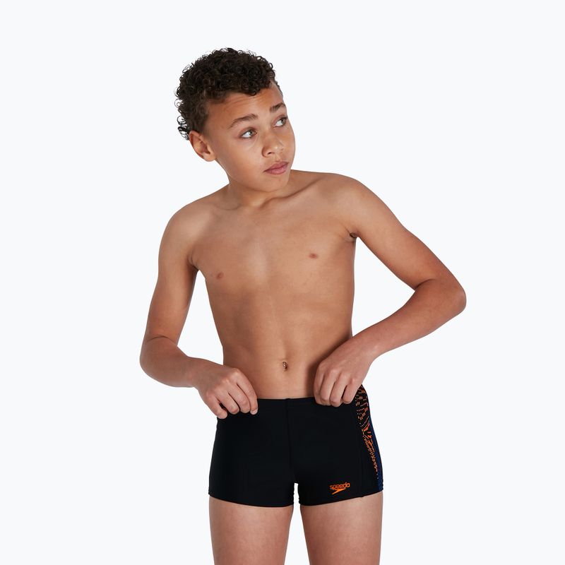 Speedo Plastisol Placement Aquashort vaikiškos maudymosi kelnės juodos 68-09530 5
