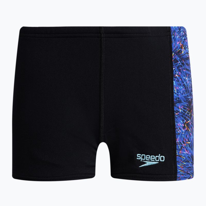 Speedo Digital Allover Panel Aquashort vaikiškos maudymosi kelnės juodos 68-09530