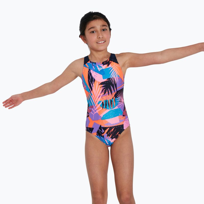 Speedo Allover Pulseback vientisas vaikiškas maudymosi kostiumėlis 68-12676 6