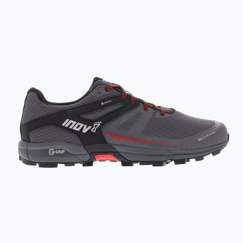 Vyriški bėgimo batai Inov-8 Roclite G 315 GTX V2 grey/black/red 12