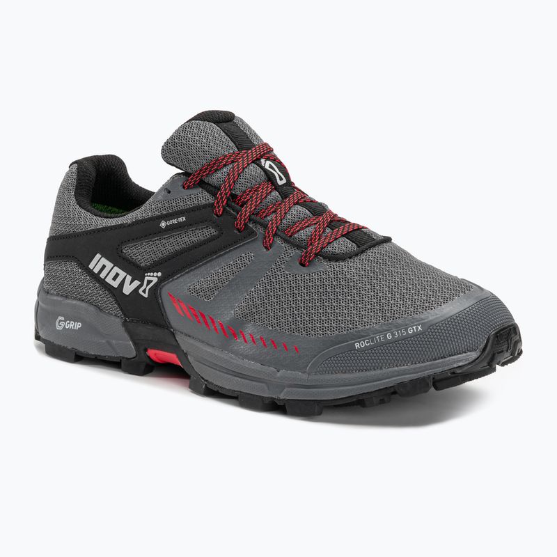 Vyriški bėgimo batai Inov-8 Roclite G 315 GTX V2 grey/black/red