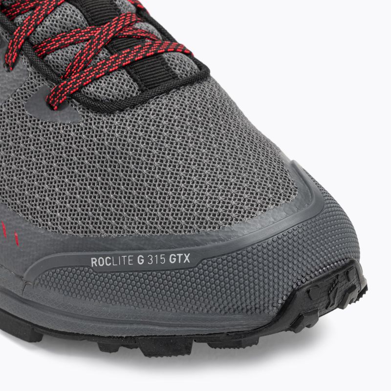 Vyriški bėgimo batai Inov-8 Roclite G 315 GTX V2 grey/black/red 7