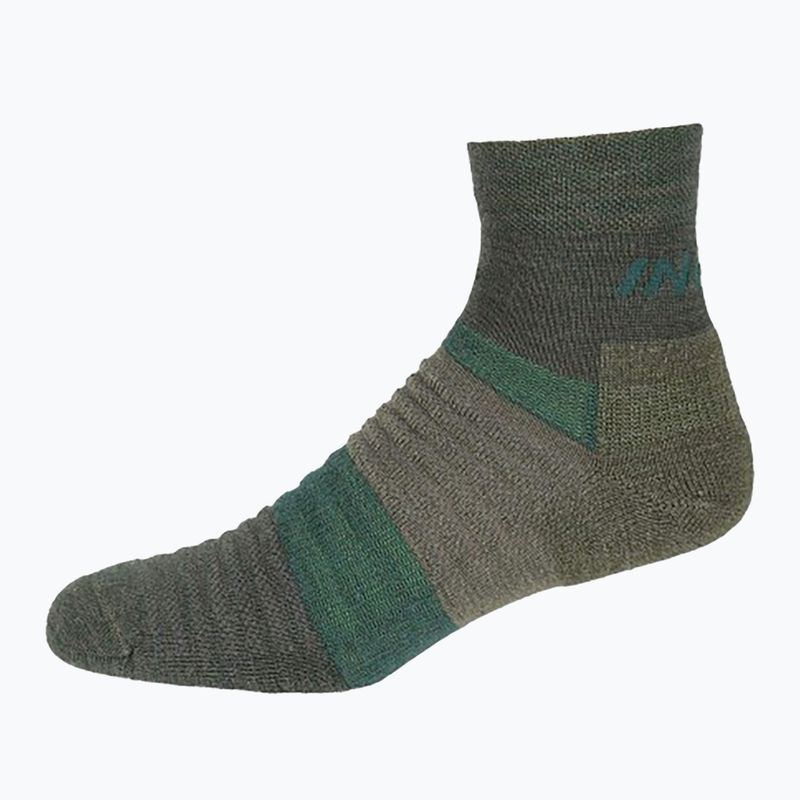 Bėgimo kojinės Inov-8 Active Merino dark green/melange 3