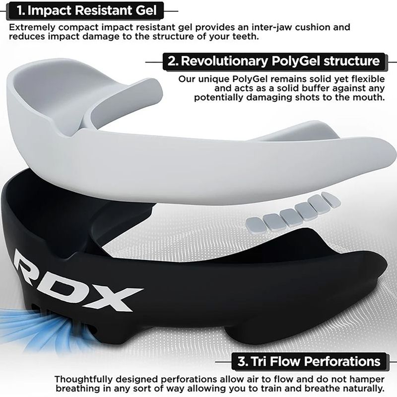 Dantų apsauga RDX Mouth black/white 2