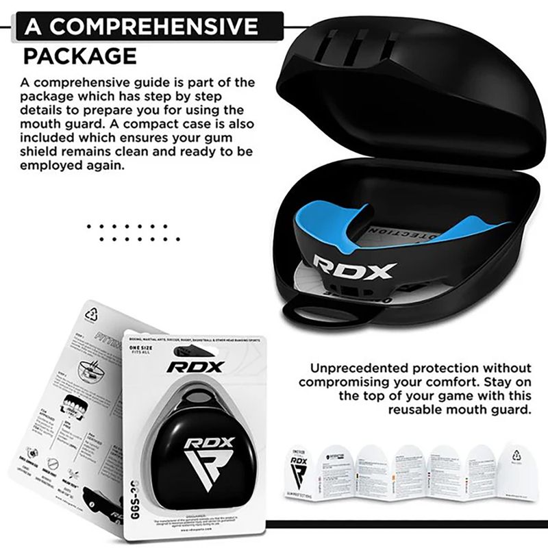 Žandikaulio apsauga RDX Mouth Guard blue 4