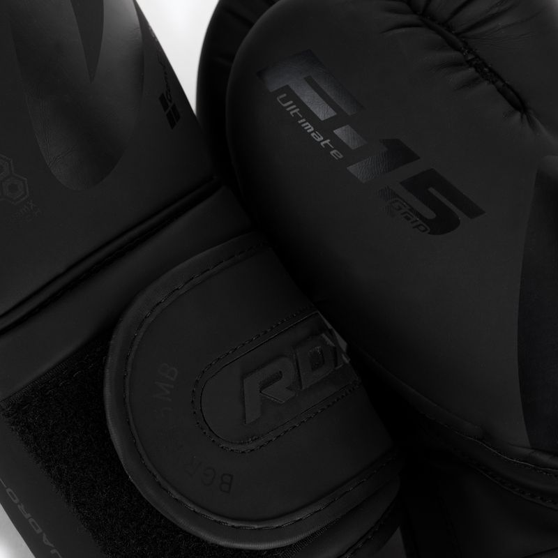 RDX T15 bokso pirštinės juodos BGR-F15MB-10OZ 5