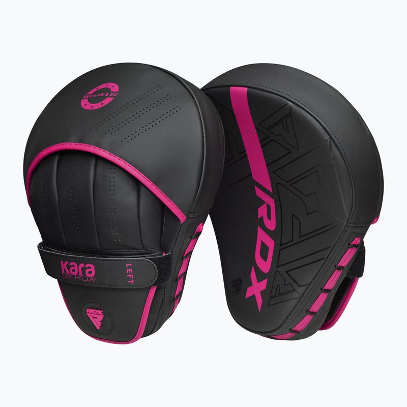 Treniruočių letenos RDX Focus Pad F6 matte pink