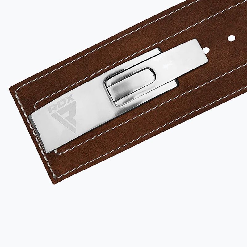 Svorio kilnojimo diržas RDX Pro Liver Buckle Lth brown 3