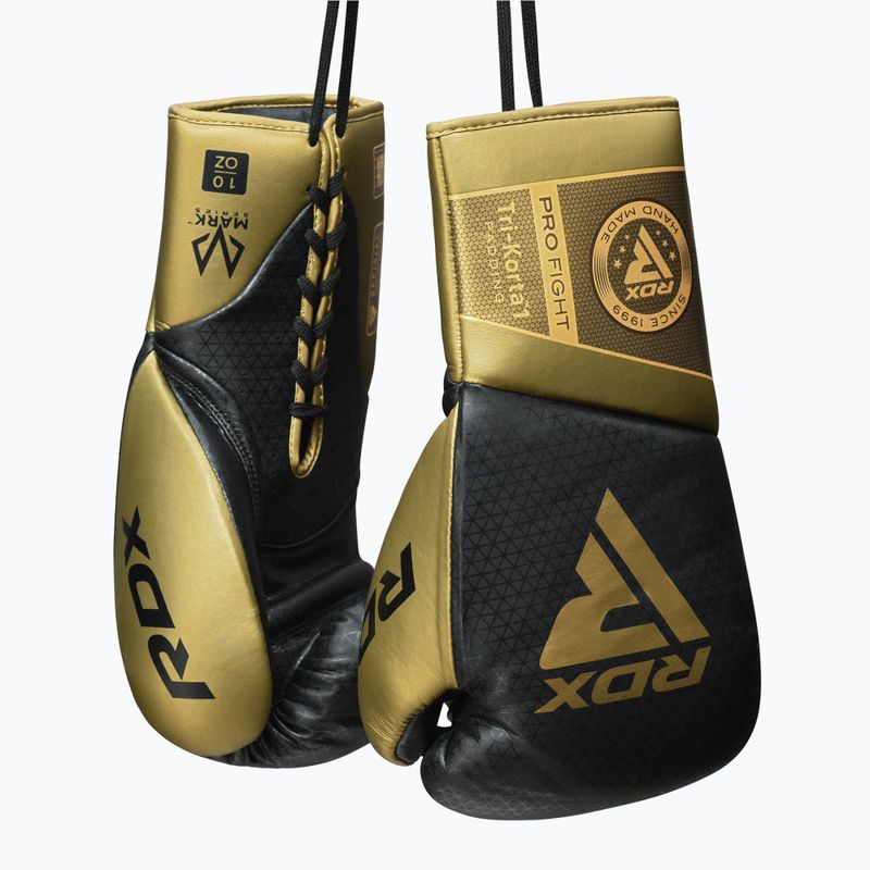 Bokso pirštinės RDX K1 Mark Pro Fight Boxing golden 5