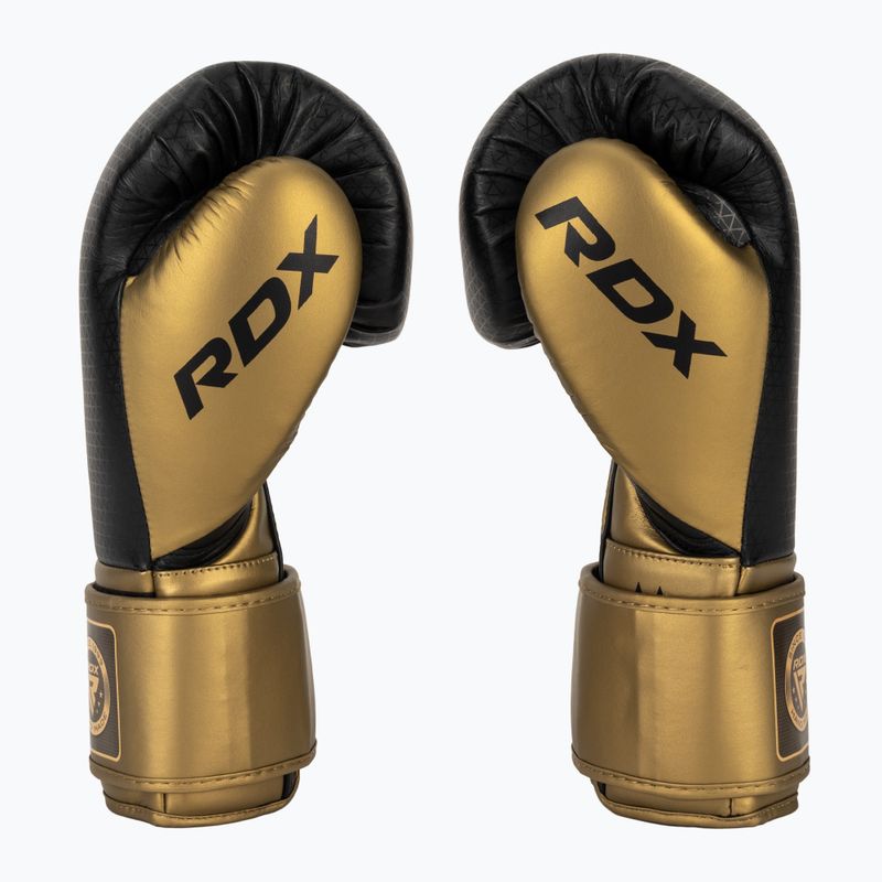 Bokso pirštinės RDX L2 Mark Pro Sparring Boxing Hook & Loop golden 4