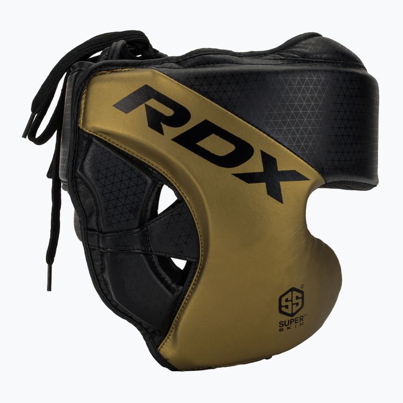 Bokso šalmas RDX L1 Mark Pro Cheek Boxing Training Head Guard golden 2