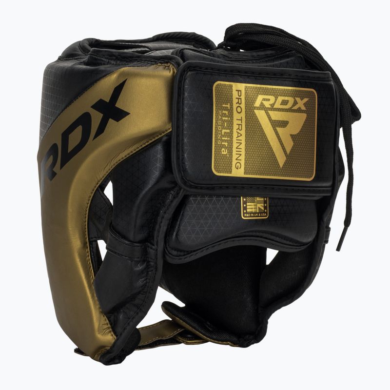 Bokso šalmas RDX L1 Mark Pro Cheek Boxing Training Head Guard golden 3