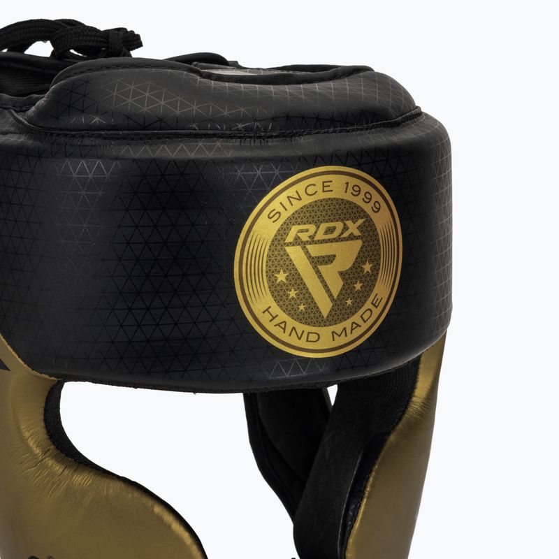 Bokso šalmas RDX L1 Mark Pro Cheek Boxing Training Head Guard golden 4