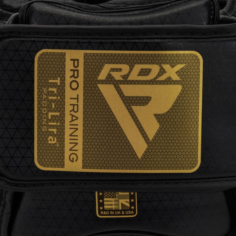 Bokso šalmas RDX L1 Mark Pro Cheek Boxing Training Head Guard golden 5