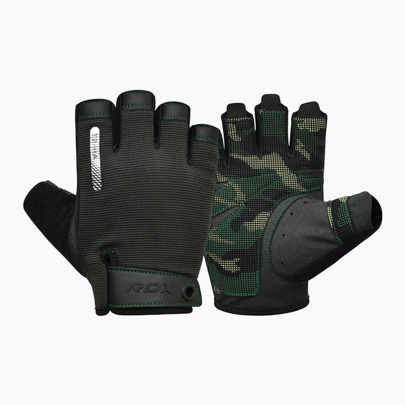 Treniruočių pirštinės RDX T2 Half army green