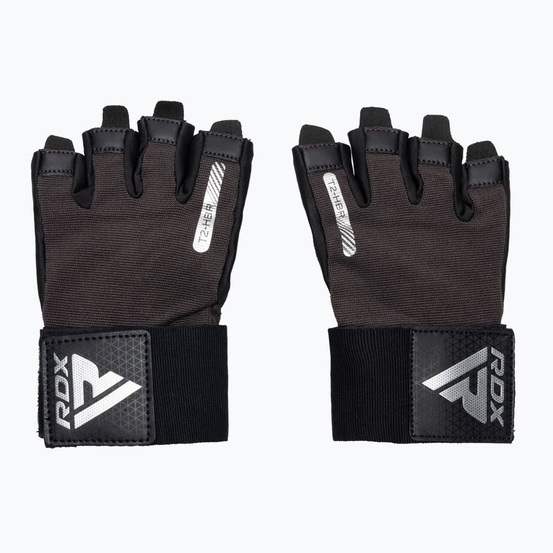 Treniruočių pirštinės RDX T2 Half brown 2