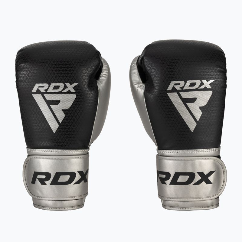 Bokso pirštinės RDX L2 Mark Pro Sparring Boxing Hook & Loop silver 2
