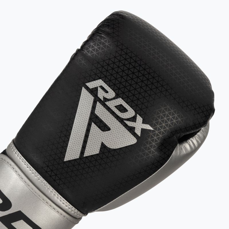 Bokso pirštinės RDX L2 Mark Pro Sparring Boxing Hook & Loop silver 5