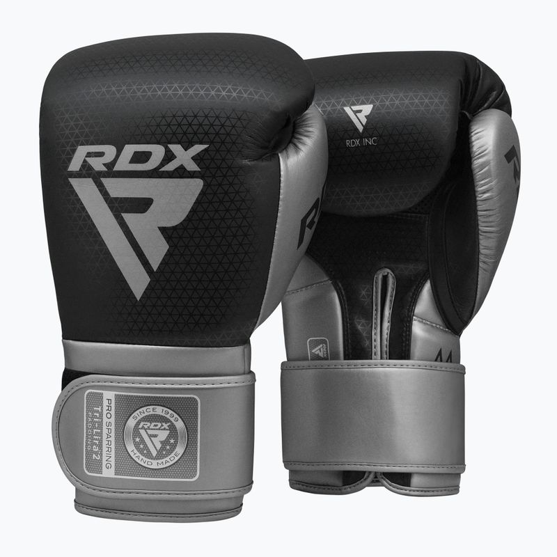 Bokso pirštinės RDX L2 Mark Pro Sparring Boxing Hook & Loop silver