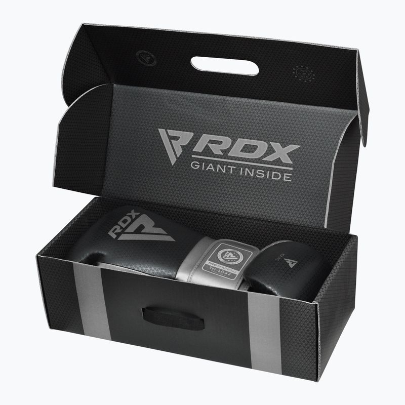 Bokso pirštinės RDX L2 Mark Pro Sparring Boxing Hook & Loop silver 9