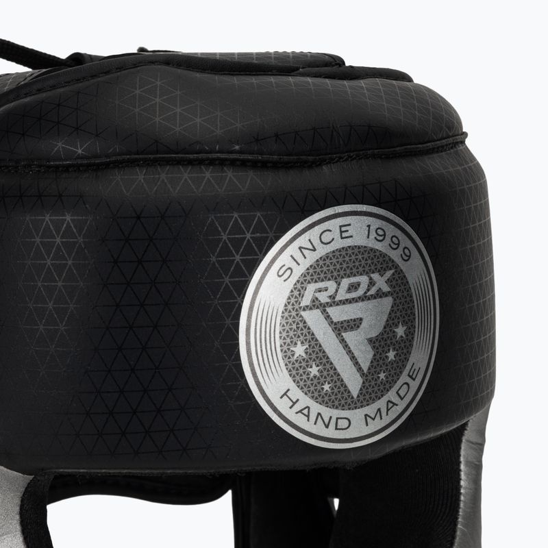 Bokso šalmas RDX L1 Mark Pro Cheek Boxing Training Head Guard silver 4