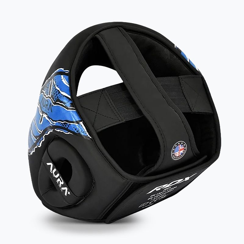 Bokso šalmas RDX New Aura F17 Head black/blue 4