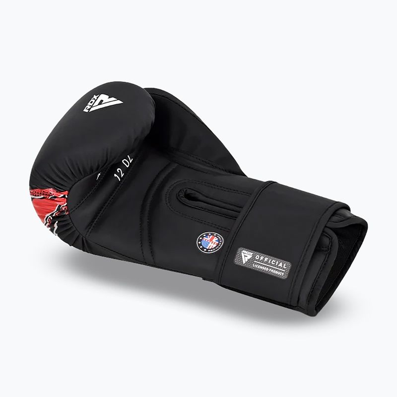 Bokso pirštinės RDX Boxing New Aura F17 black/red 4