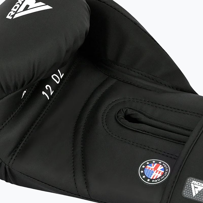 Bokso pirštinės RDX Boxing New Aura F17 black/red 6