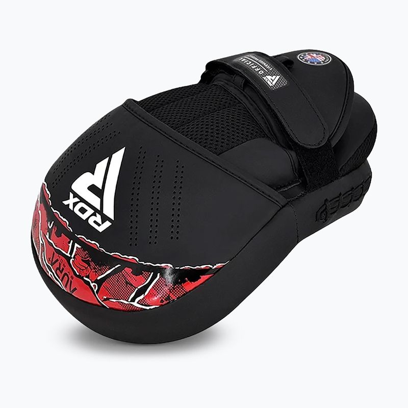 Treniruotės letenos treneriui RDX Focus New Aur F17 black/red 3