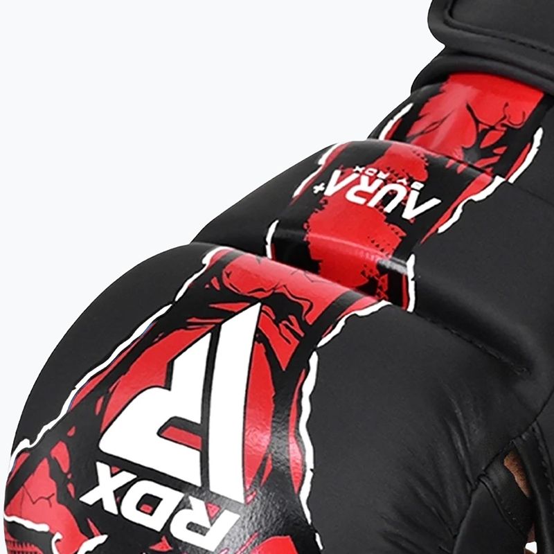 Pirštinės MMA RDX Grappling Shooter New Aura F17 black/red 6