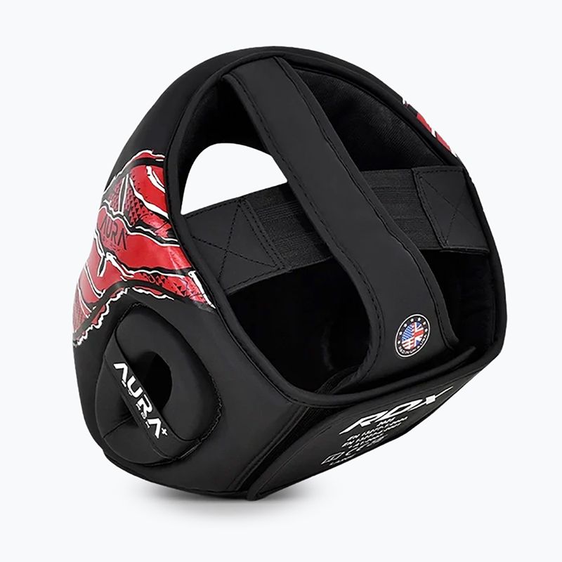 Bokso šalmas RDX New Aura F17 Head black/red 4