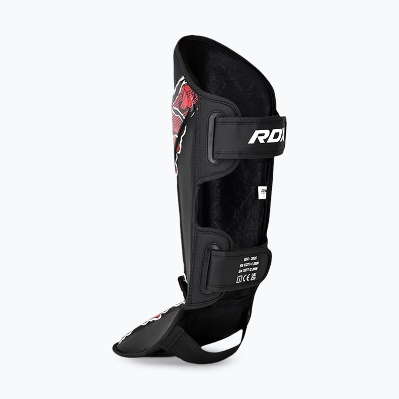 Pėdų ir blauzdų apsaugos RDX Instep New Aura F17 Shin black/red 5